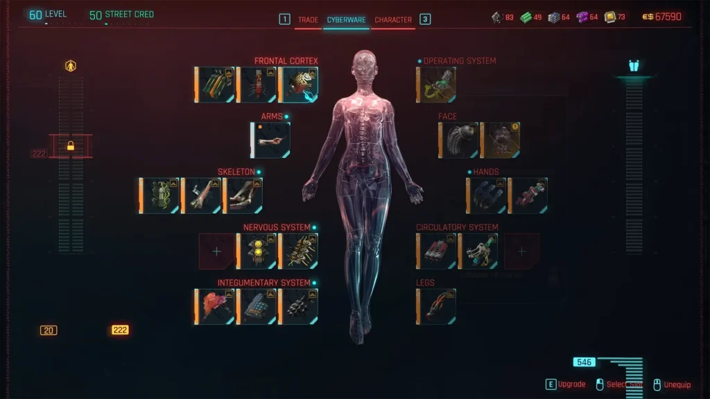 Cyberpunk 2077 Cyberware