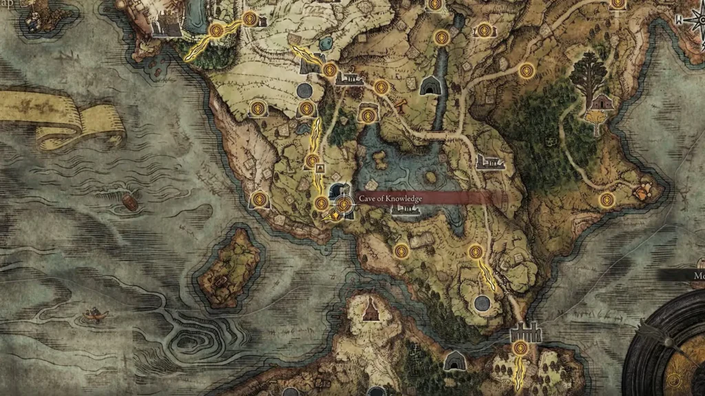 Cave of Knowledge on the map
