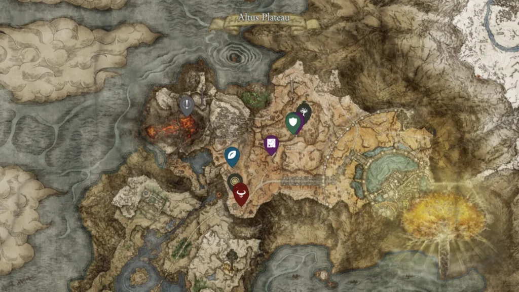 Elden Ring Altus Plateau Golden Seed Locations