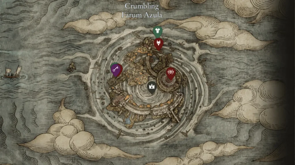 Elden Ring Crumbling Farum Azula Golden Seed Locations