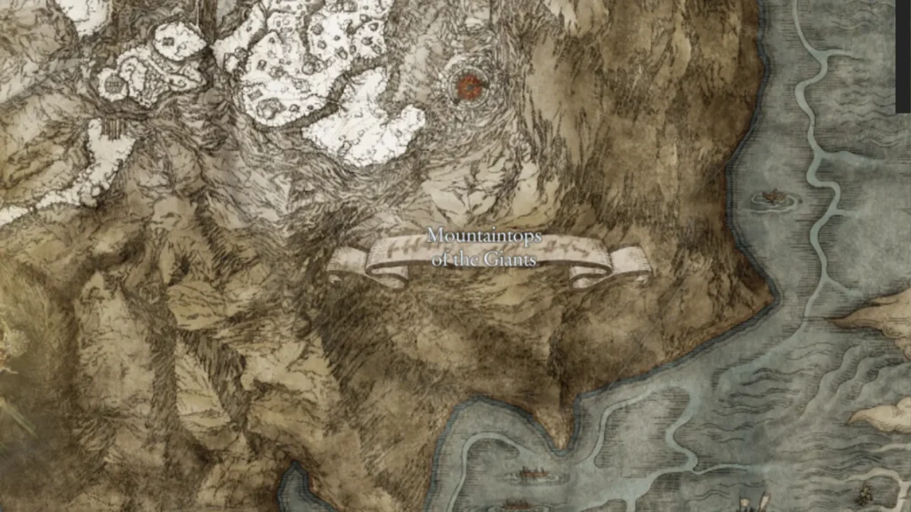 Elden Ring Mountaintops of The Giants Golden Seed Locations