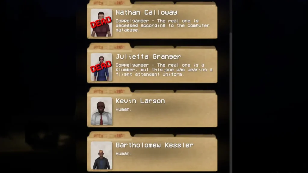First Shift Doppelgangers list - part 2