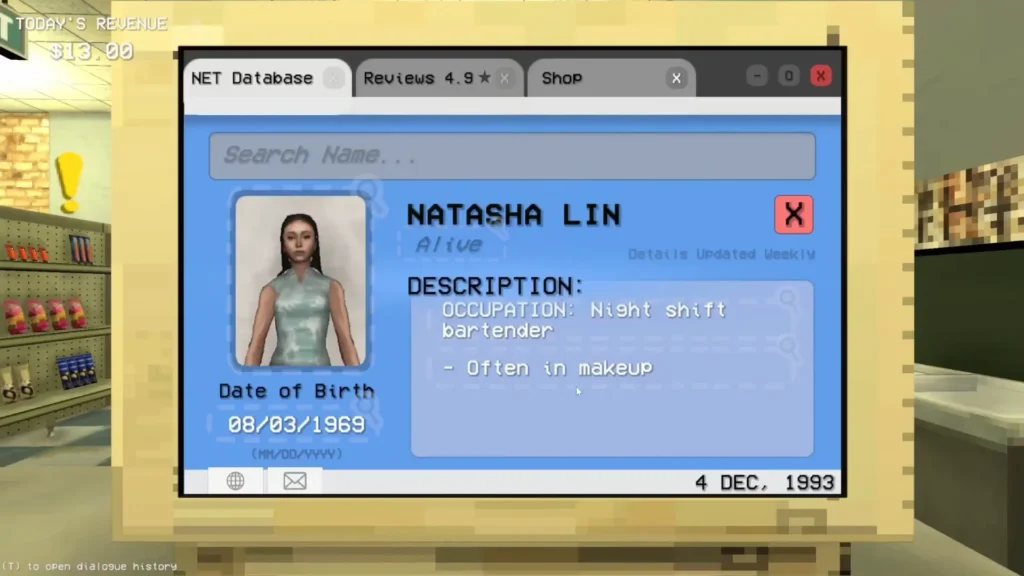 Natasha Lin Profile page