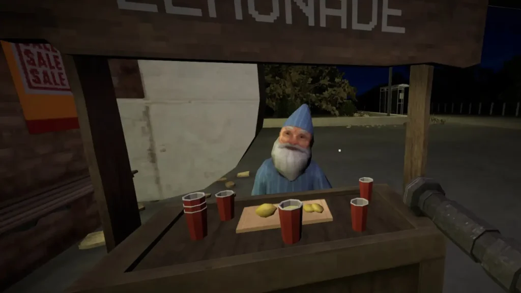 Norbert selling lemonades