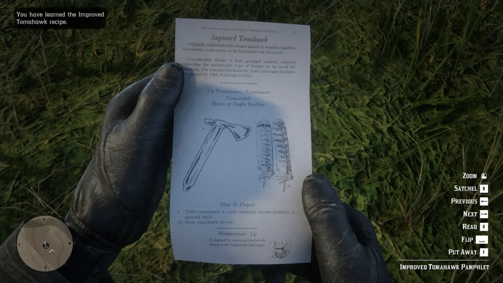 RDR2 Improved Tomahawk Pamphlet