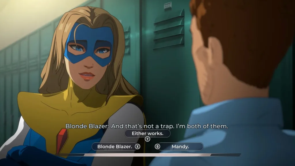Robert choosing what to call Blonde Blazer
