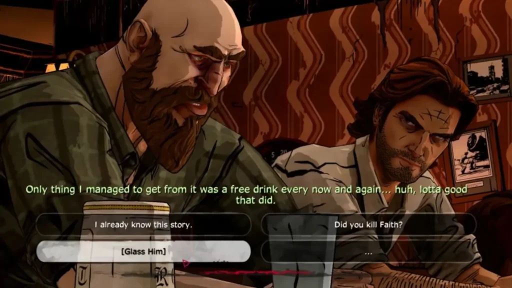 The Wolf Among Us Glass him
