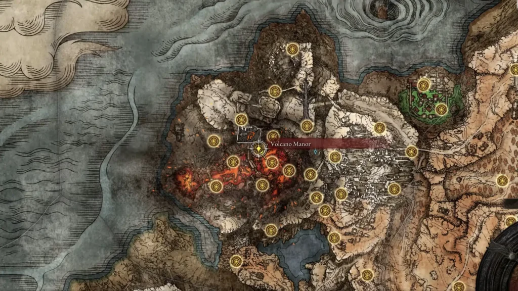 Volcano Manor Location on the map