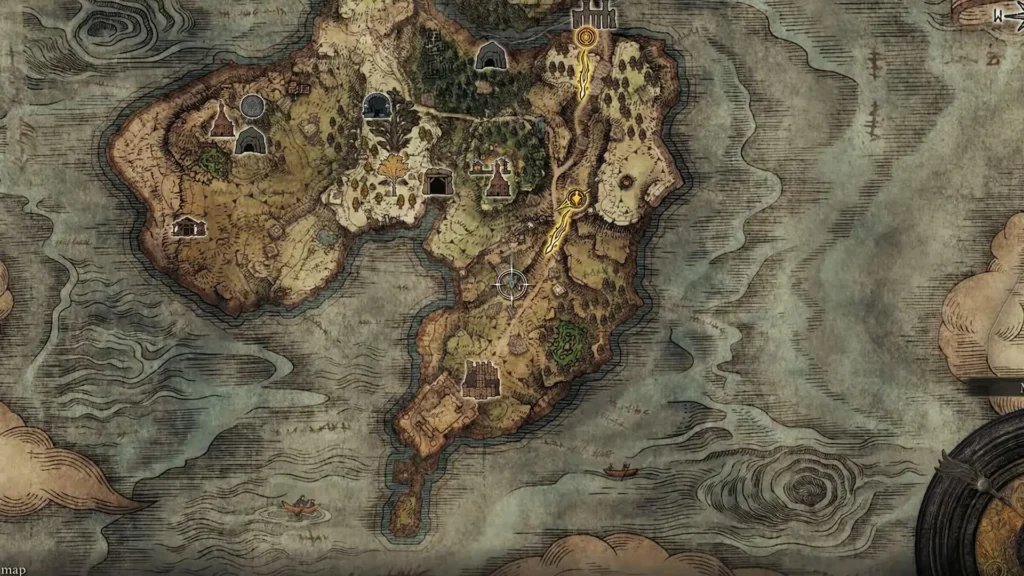 Weeping Peninsula Golden Seed on the map