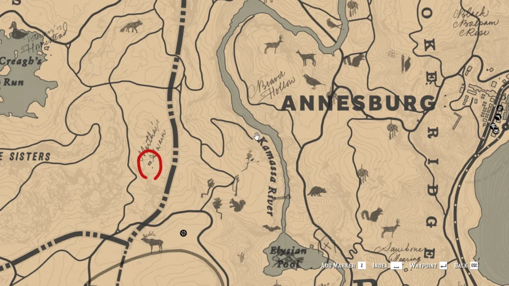 rdr2 rusted hunter hatchet location