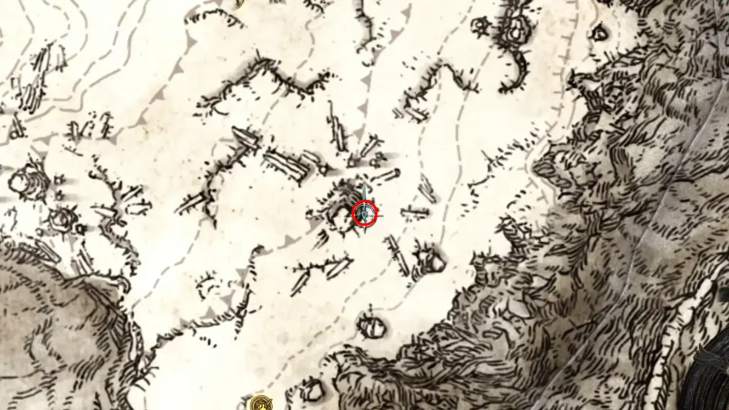 Consecrated first golden seed location on the map