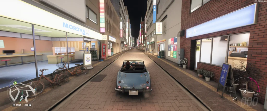 Forza Horizon 6 DLSS disabled comparison showing environmental lighting and reflections