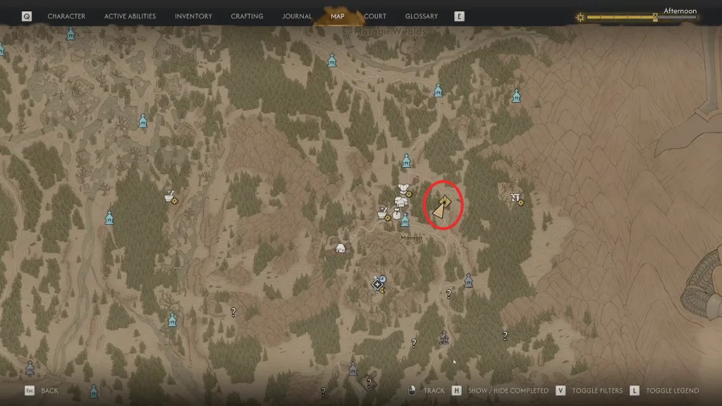 Location of Bloody Business Quest